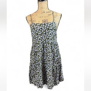 Wild Fable Floral Mini Dress Size Medium cottagecore grunge alt coquette indie
